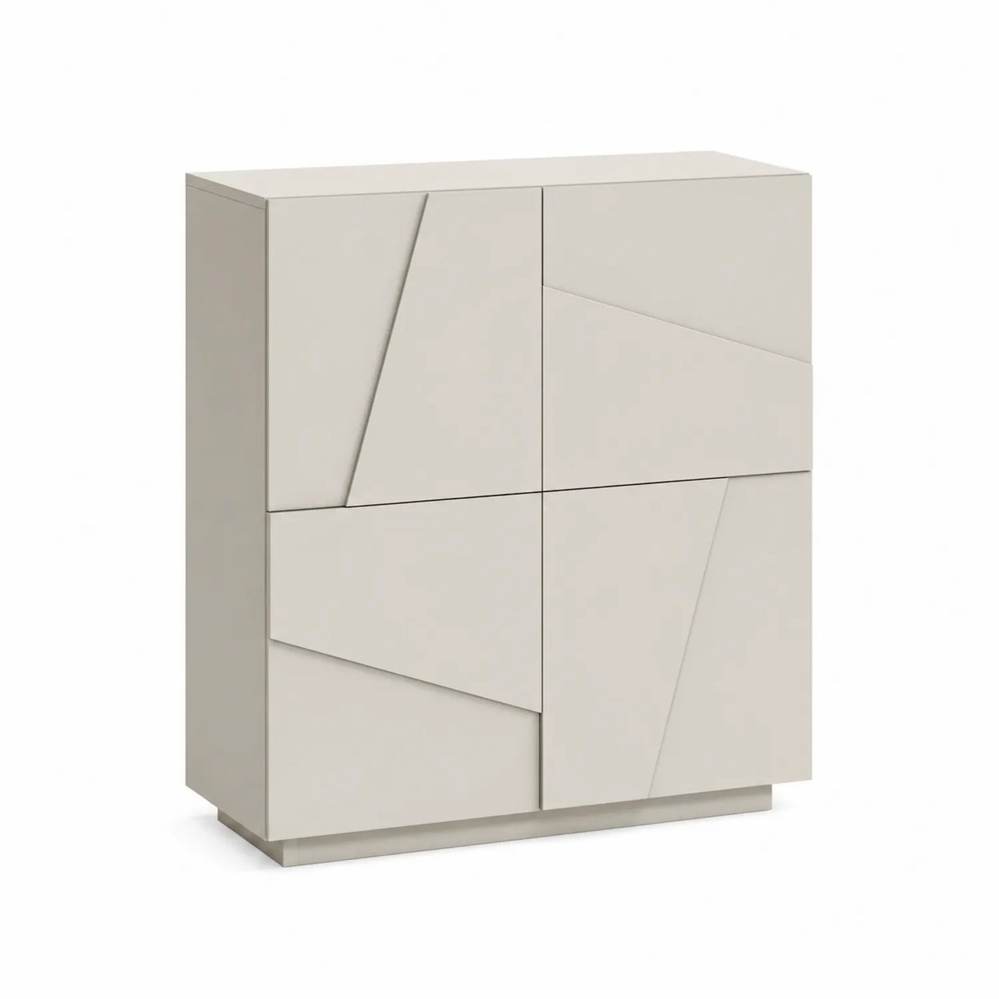 Sideboard Beige MDF 4-türig 100x35x120cm
