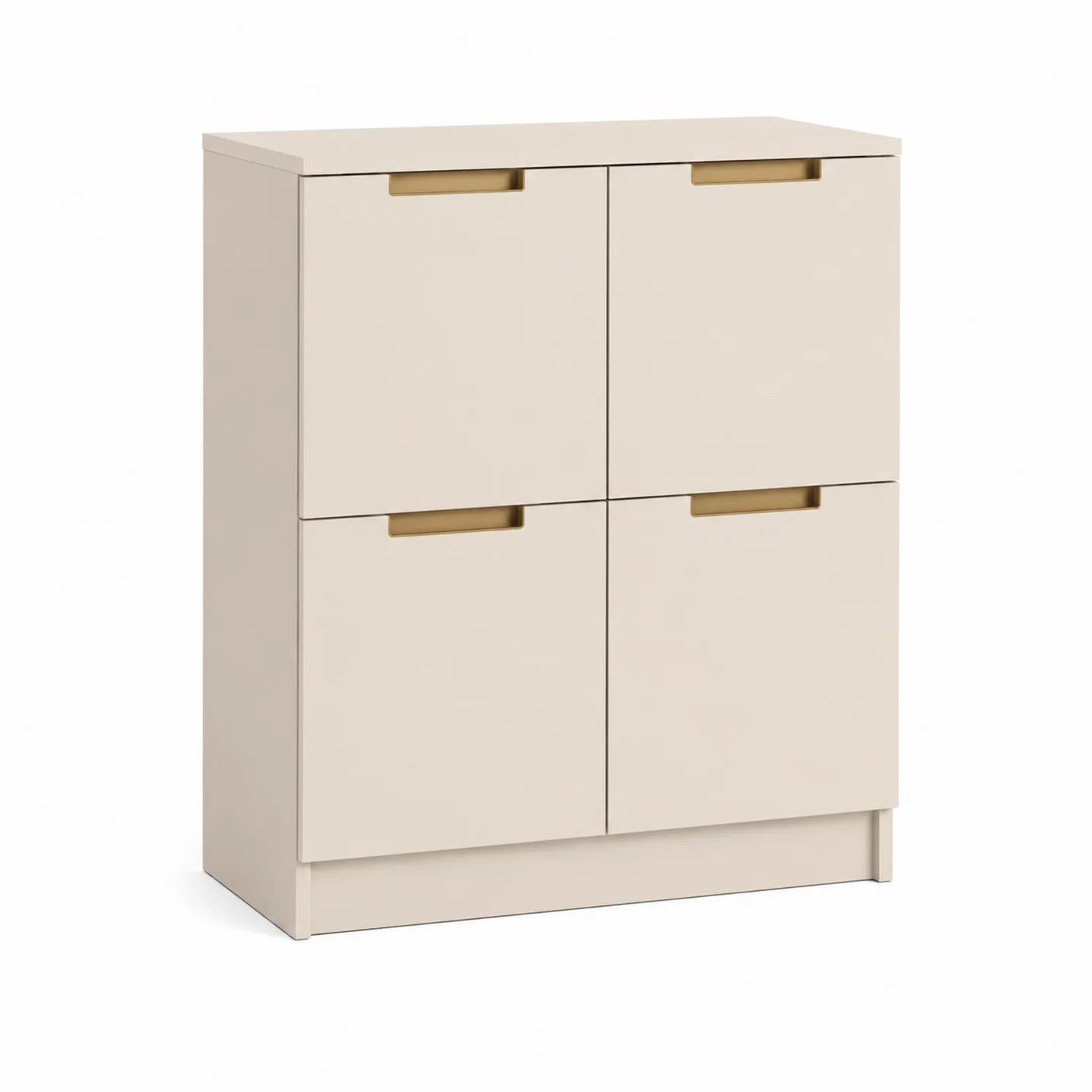 Beiges Sideboard mit 4 Türen aus Holzfaserplatte