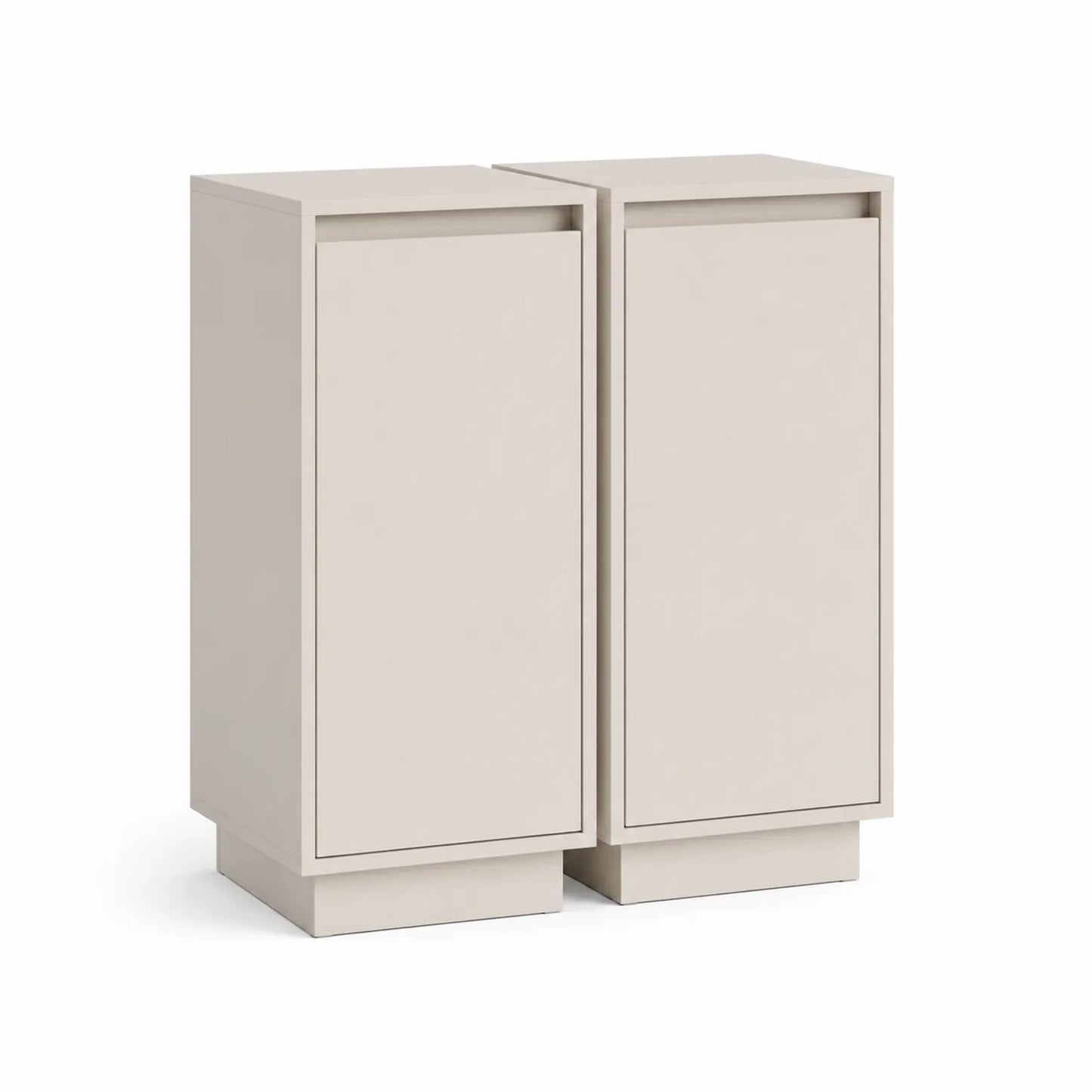 Sideboard Set 2-teilig Holzwerkstoff Beige 90x35x80 cm