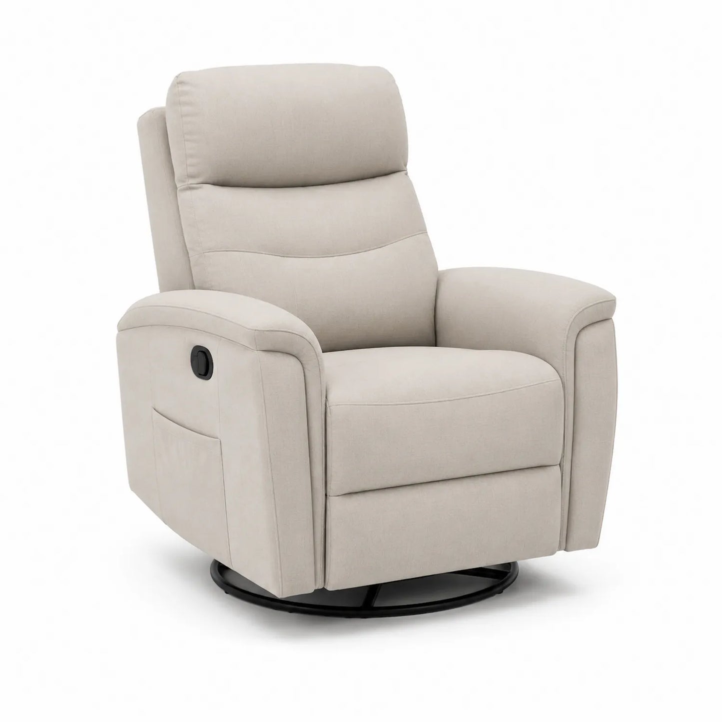 Drehbarer Sessel aus Textil Beige