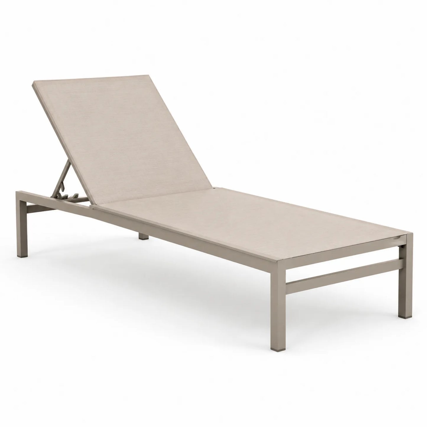 Sonnenliege Aluminium Textilen Beige 200cm