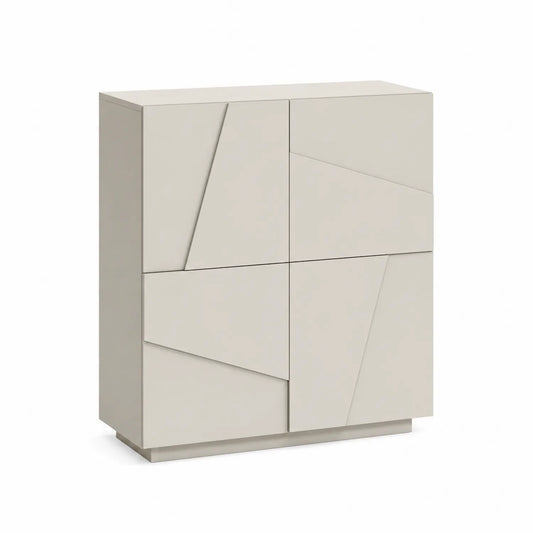Sideboard Beige MDF 4-türig 100x35x120cm