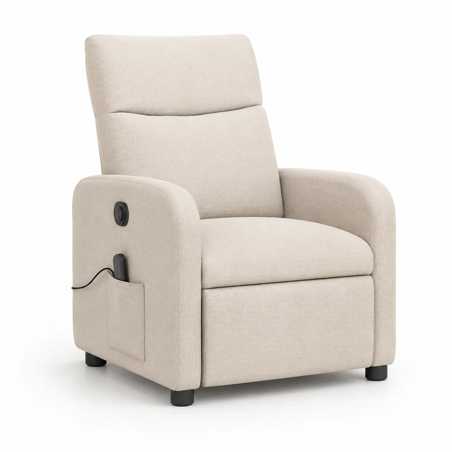 Verstellbarer Sessel aus Polyestergewebe Beige