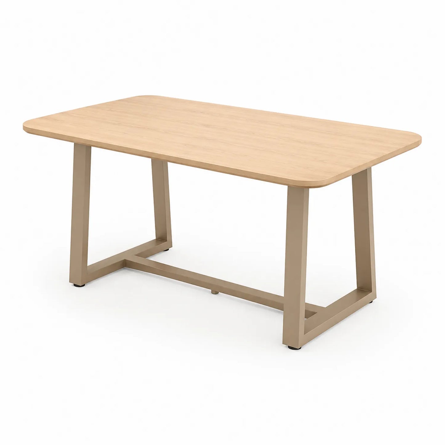 Esstisch Eicheoptik Metallgestell 200x100x75 cm