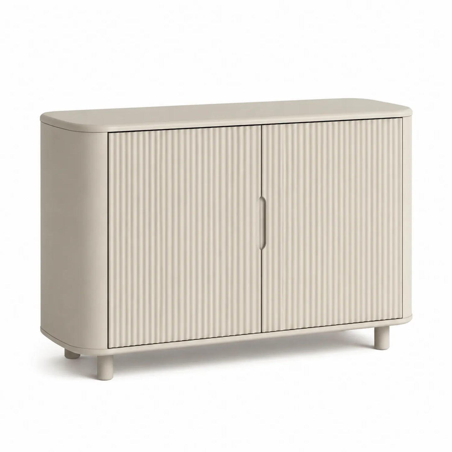 Beiges Sideboard aus MDF mit 2 Türen 120x40x80 cm
