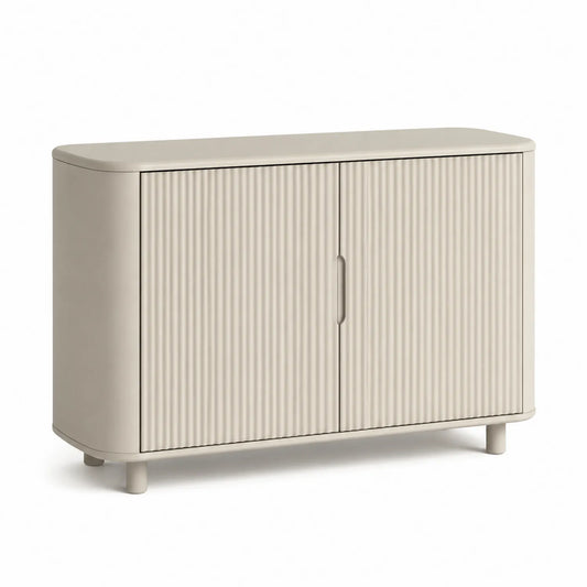 Beiges Sideboard aus MDF mit 2 Türen 120x40x80 cm