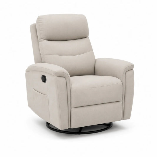 Drehbarer Sessel aus Textil Beige