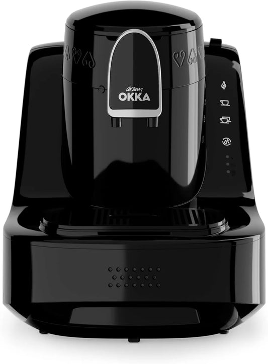 Kaffeemaschine, in Schwarz-Silber, Arzum OKKA ELIT Türkische