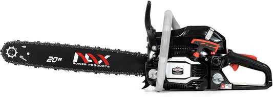 Motorsäge 500C cm3, Leistung 2 kW Benzinkettensäge, Führungsschiene 20'-50.8cm, Anti-Rückschlag-System, NAX POWER PRODUCTS Benzin Kettensäge
