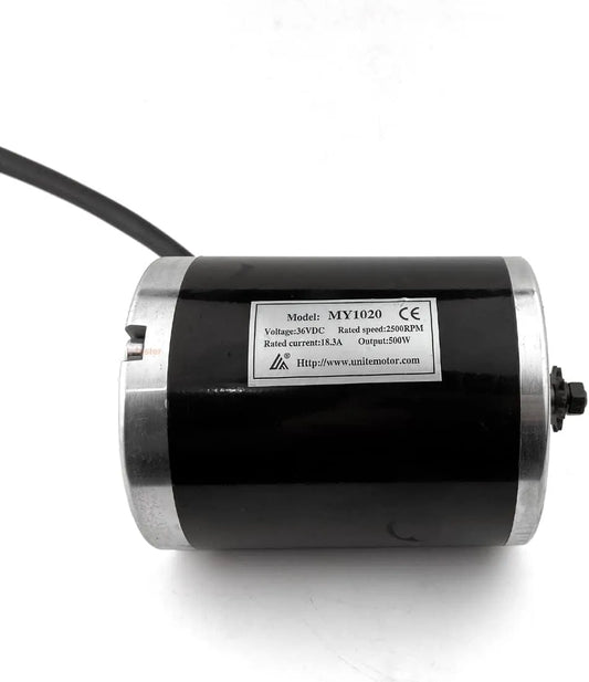 Modell Bürsten-DC-Motor ohne Fuß-Halterung Elektrischer Roller-Hochgeschwindigkeitsmotor 24V36V48V L-faster, Leistung 500W Bürsten-DC-Motor