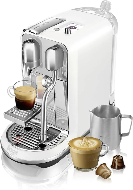 Sage Kaffeemaschine SNE800, Perlweiß, Appliances the Creatista Plus