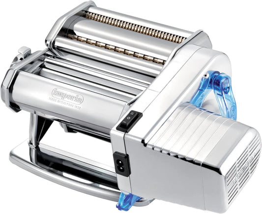 Nudelmaschine, mit 220v Elektromotor. Elektrische Teigmaschine für Lasagne, Tagliolini, Fettuccine.