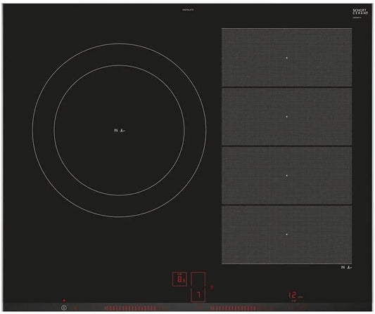 Siemens Modell EX675LJC1E, Hob Black Integrated with Hob, Breite 19 cm, Leistung 2.2 W, with Induction Plate, Built-in
