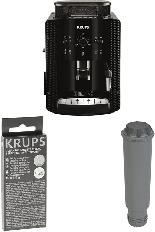 Krups Kaffeevollautomat EA8108 2-Tassen-Funktion XS3000, Arabica Picto Set: Inklusive Milchschaumdüse