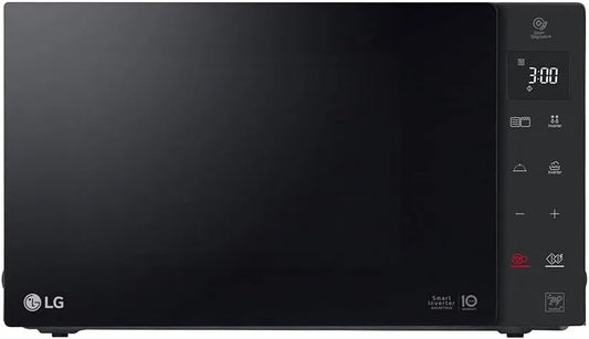 LG Mikrowelle MH6535GDS, Fassungsvermögen 25 L, Leistung 1000 W, Smart Inverter Technologie, mit Grill, LED-Display, pflegeleicht, in Schwarz