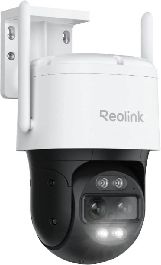 Kamera 8MP, WLAN Outdoor mit 3 Smart-Erkennungsmodi, Auto-Tracking-Zoom, Dual-Ansicht, 30m Farbnachtsicht, Außenkamera, TrackMix WiFi