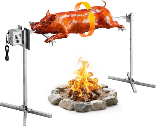 Vevor Grill 1422 AC 220, Spanferkelgrill Lammgrill Spießbratengrill,4 mm Rotisserie -240 V, Leistung 38 W Motor Grillset für Partys